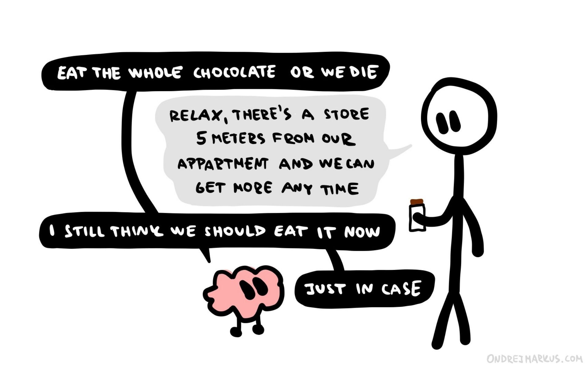 Eat chocolate or we die